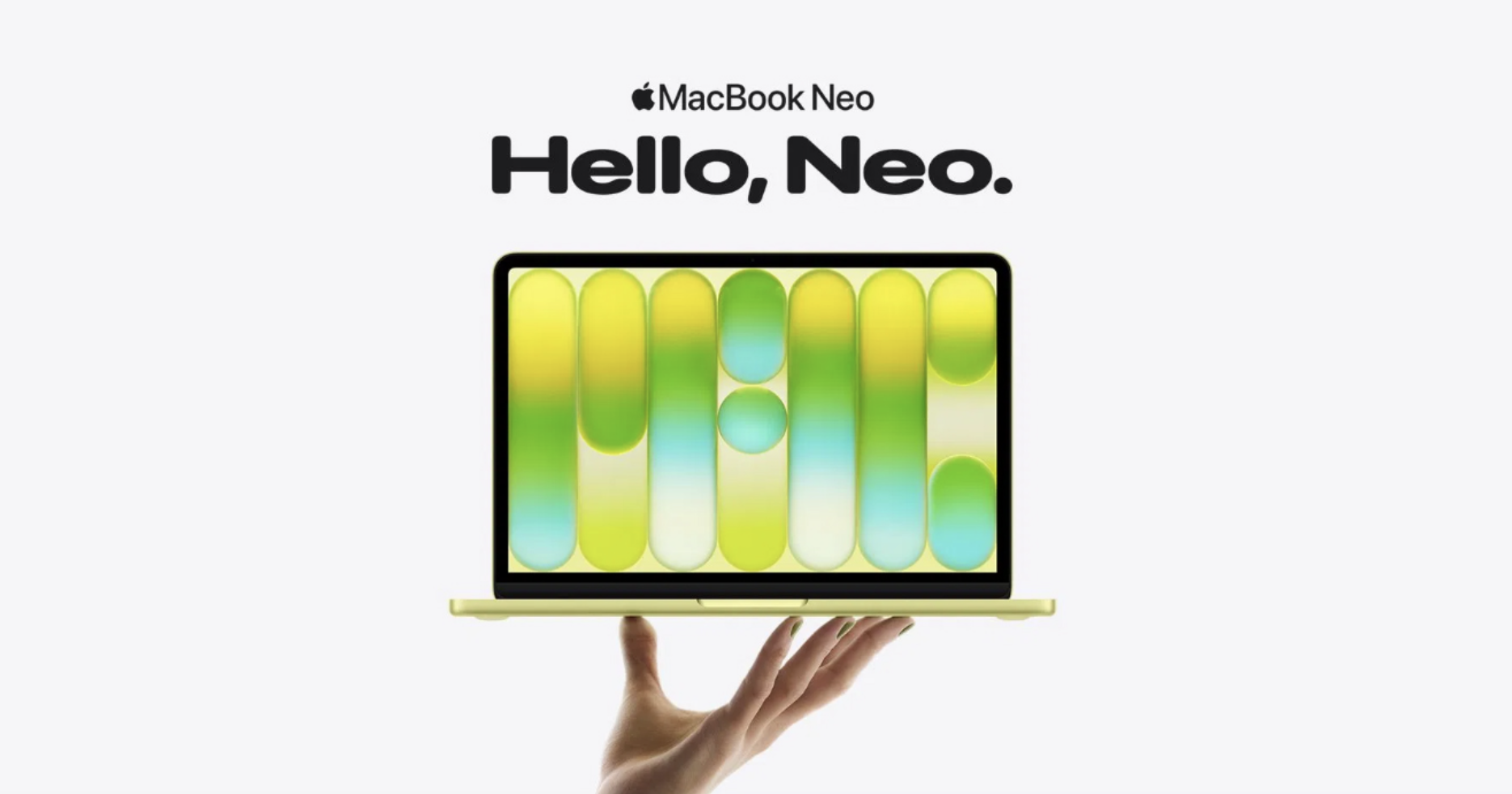 Apple MacBook Neo A18 Pro 13-inch Liquid Retina laptop in Silver, model MHFA4HN/A.